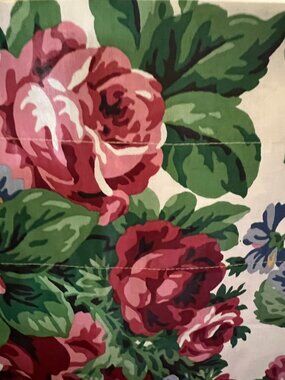 Longaberger Sentimental Rose Floral Window Valance